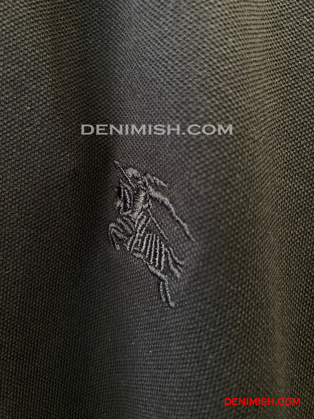 BURBERRY CLASSIC COTTON SILK POLO SHIRT | NAVY