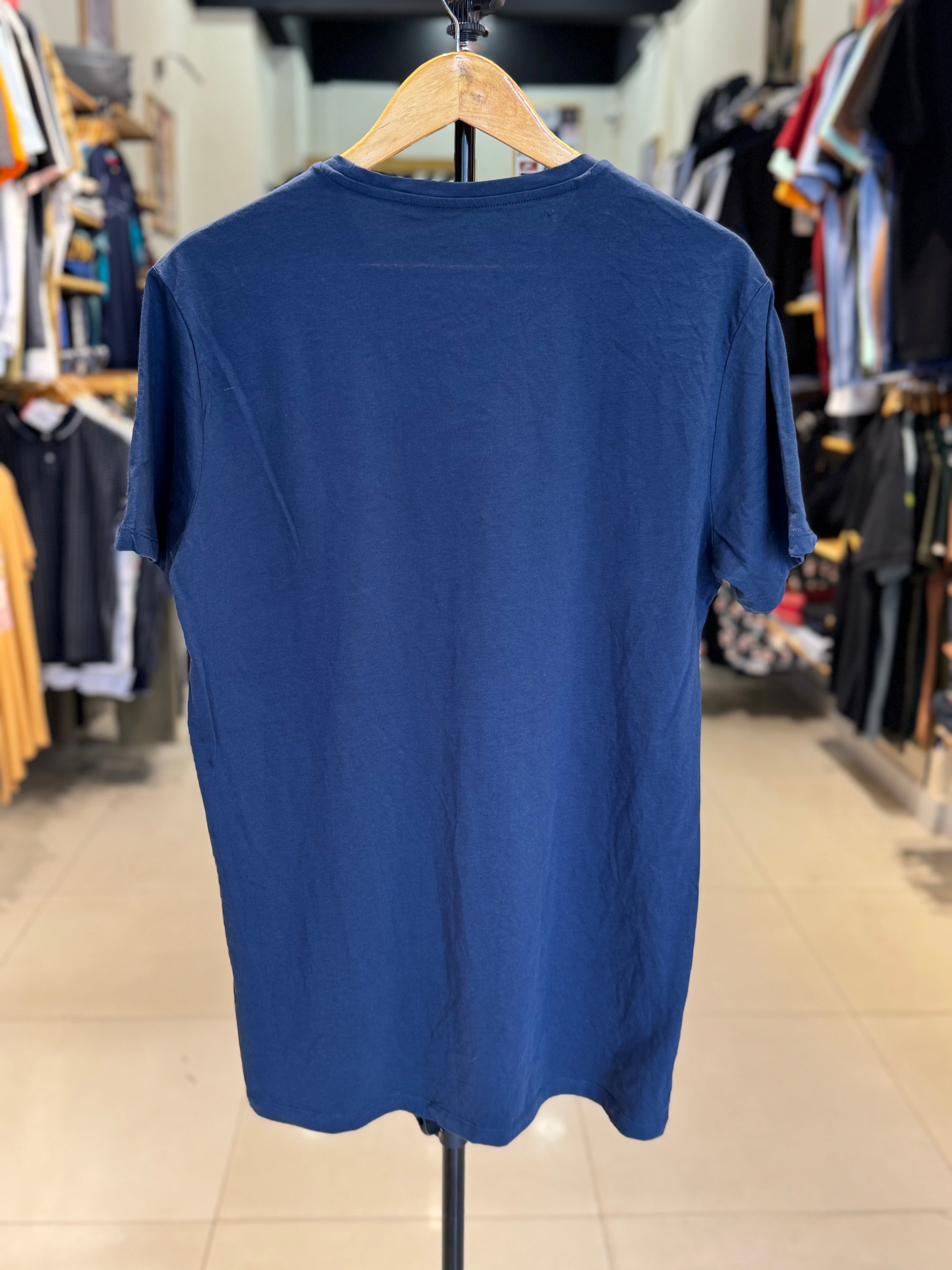 DIESEL CREW NECK FLEXIBLE T-SHIRT | NAVY BLUE