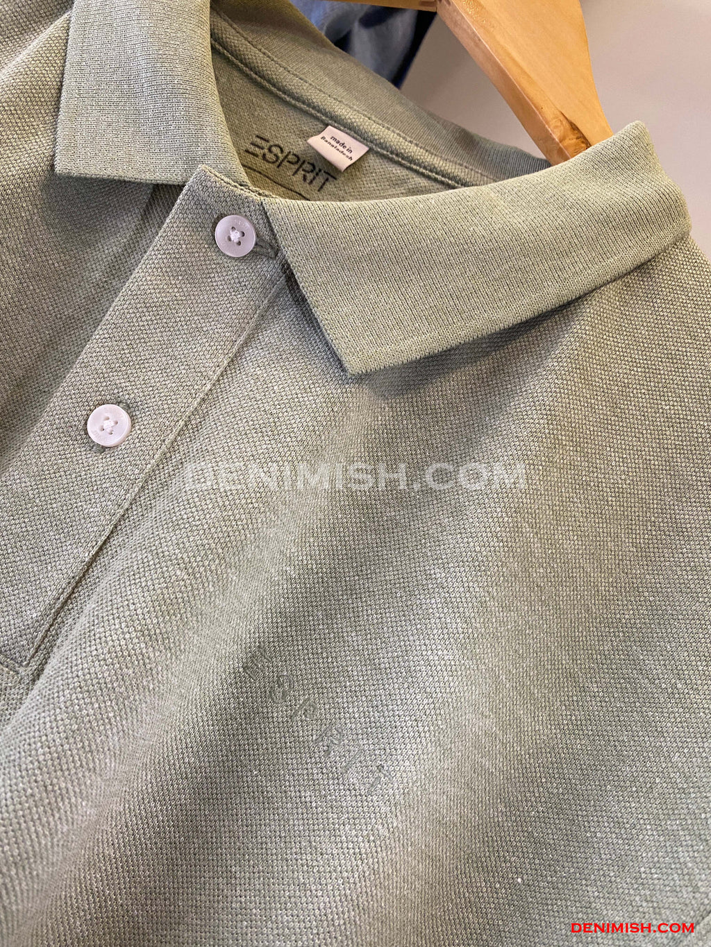 ESPRIT REGULAR FIT MENS POLO SHIRT | PISTACHIO