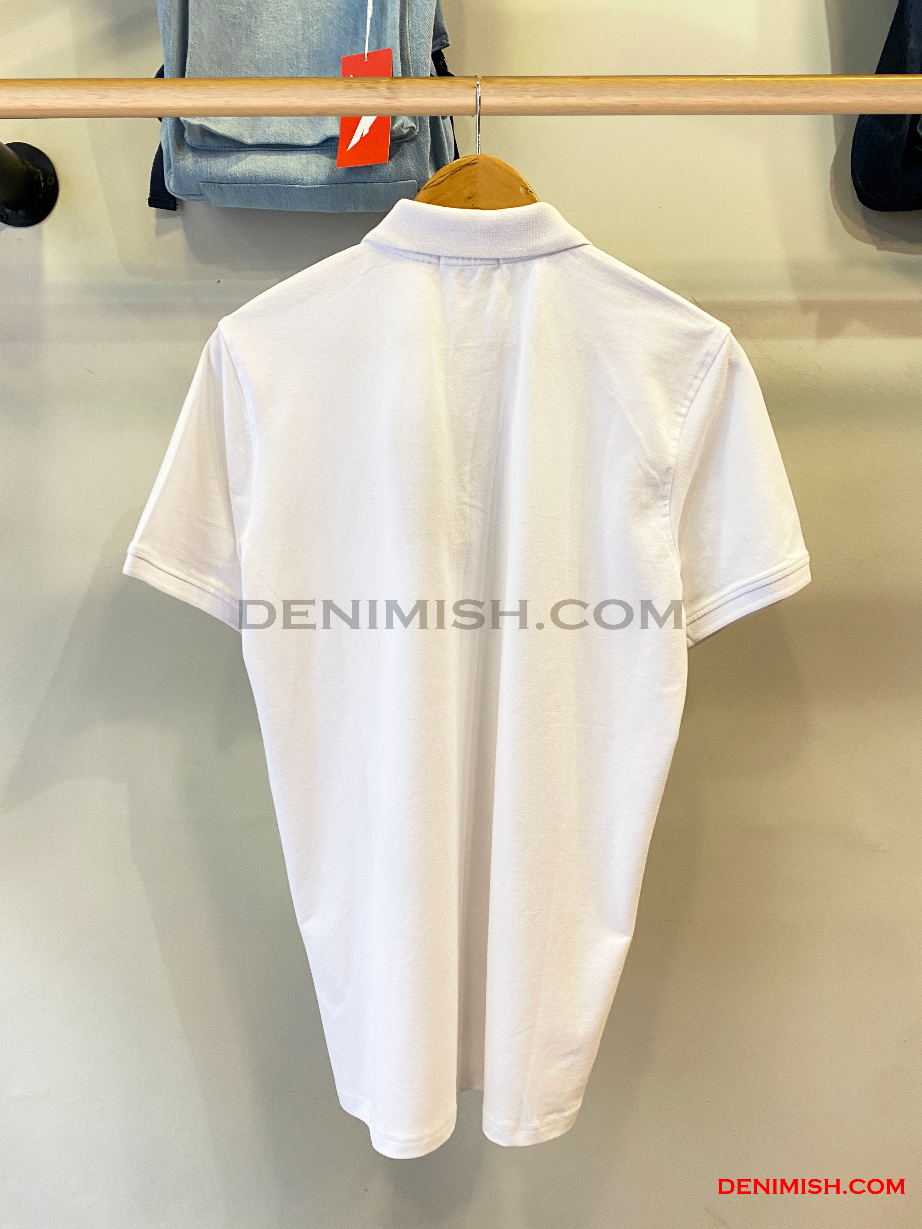 BURBERRY CLASSIC COTTON SILK POLO SHIRT | WHITE