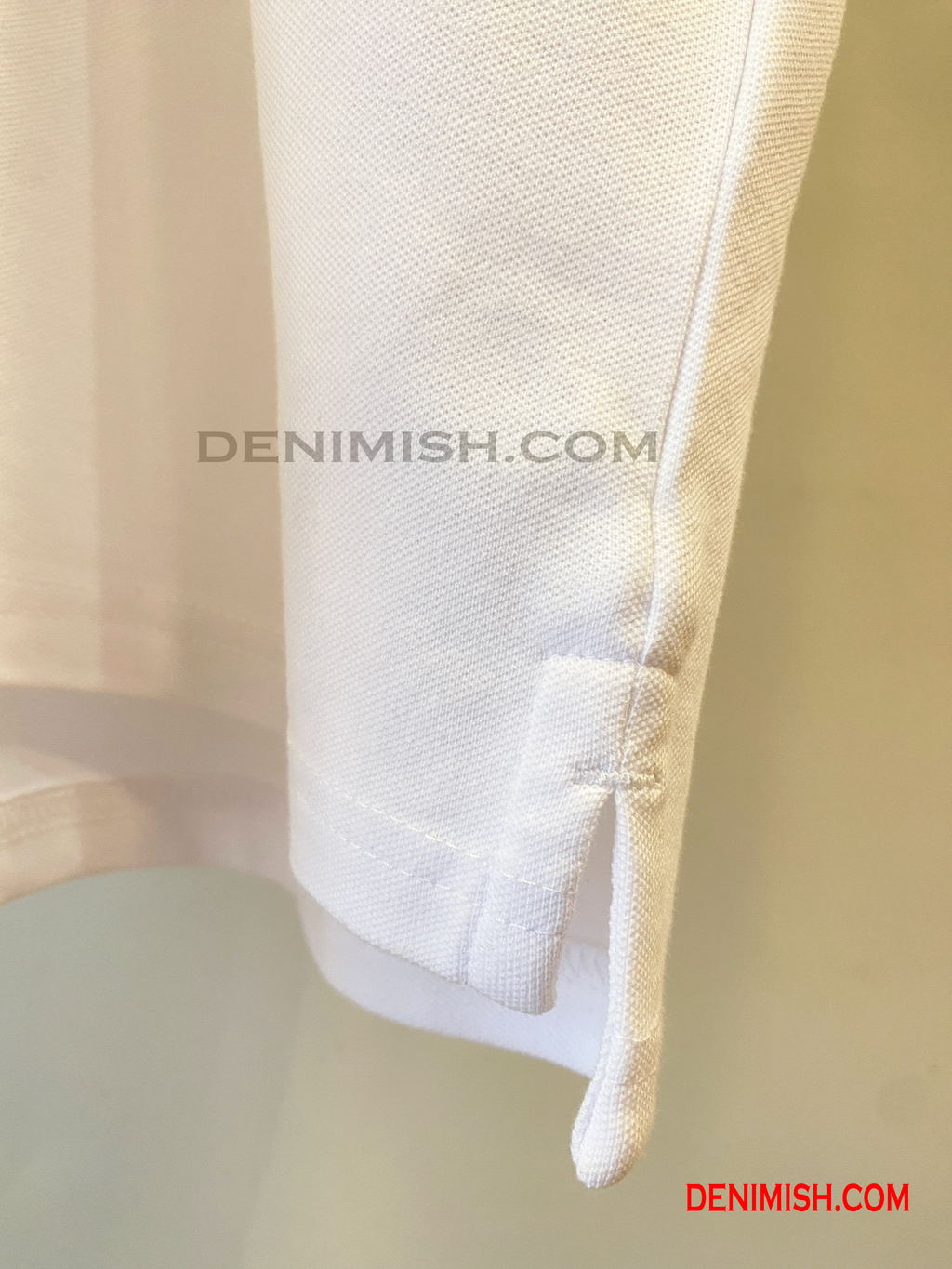 BURBERRY CLASSIC COTTON SILK POLO SHIRT | WHITE
