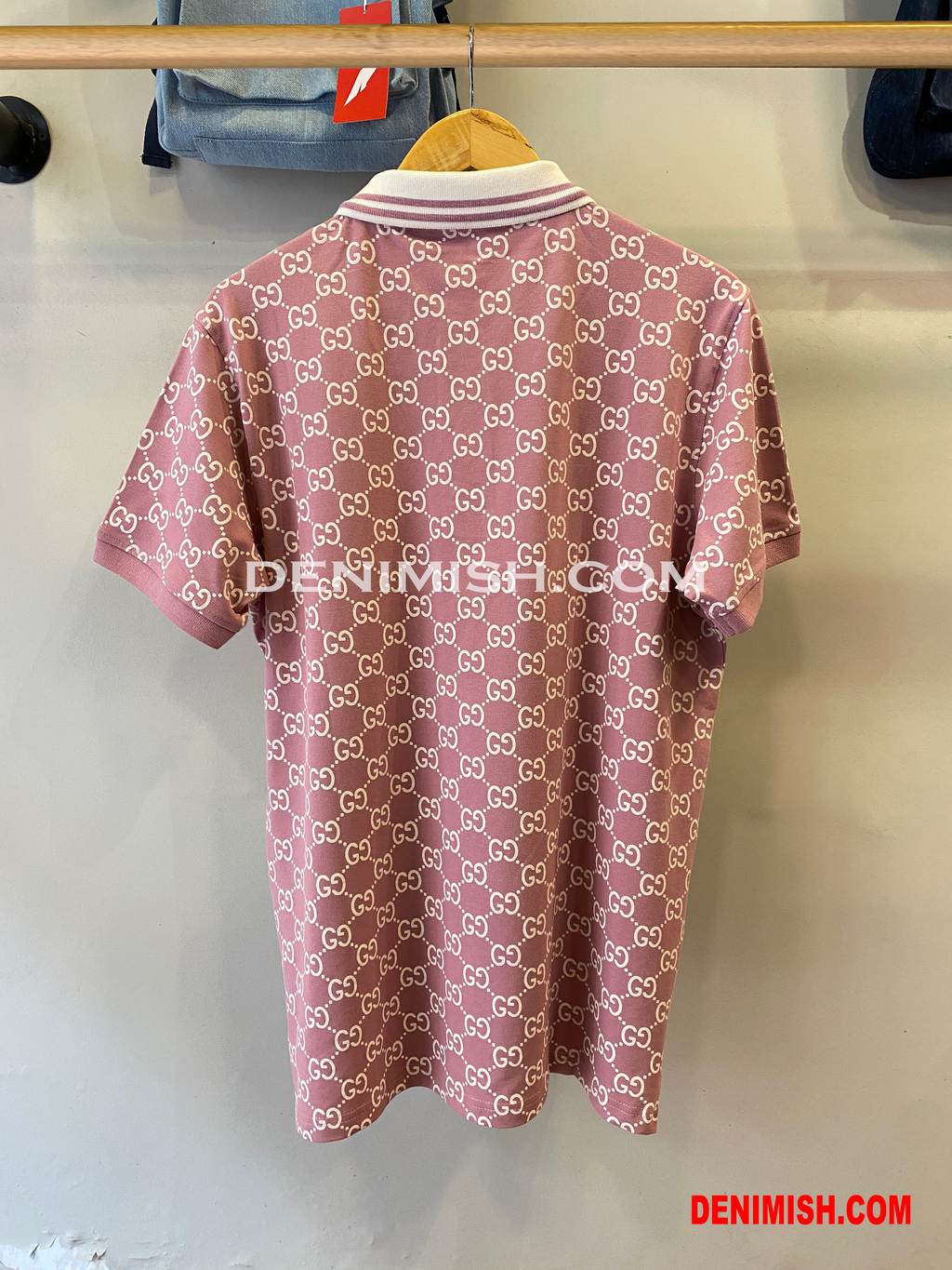 GUCCI PREMIUM PINK CLASSIC FIT POLO SHIRT