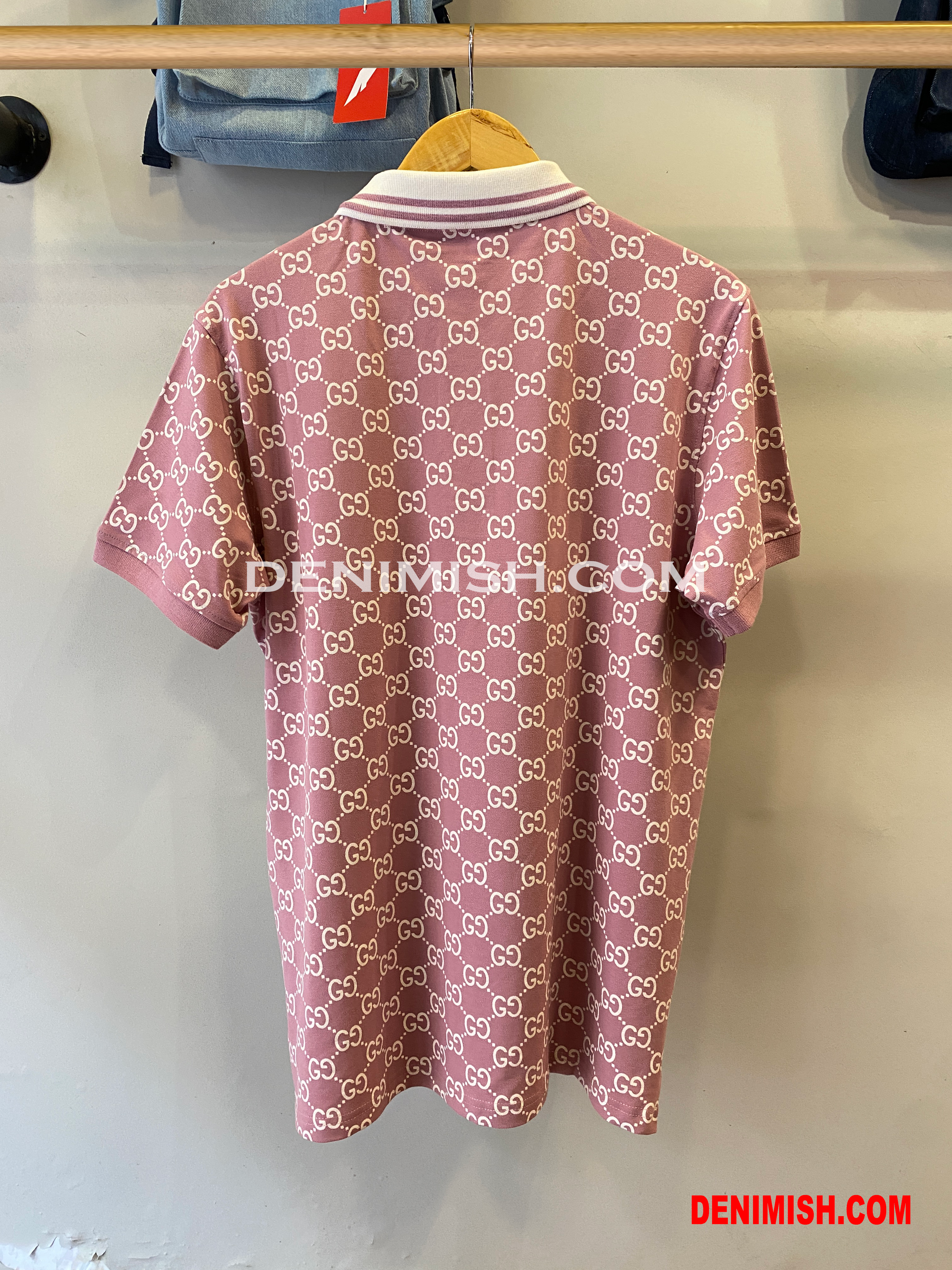GUCCI PREMIUM PINK CLASSIC FIT POLO SHIRT