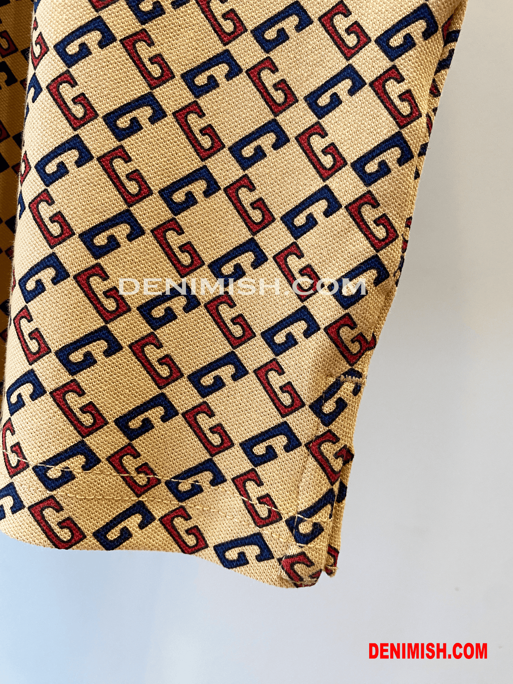 GUCCI PREMIUM LIGHT BROWN CLASSIC FIT POLO SHIRT
