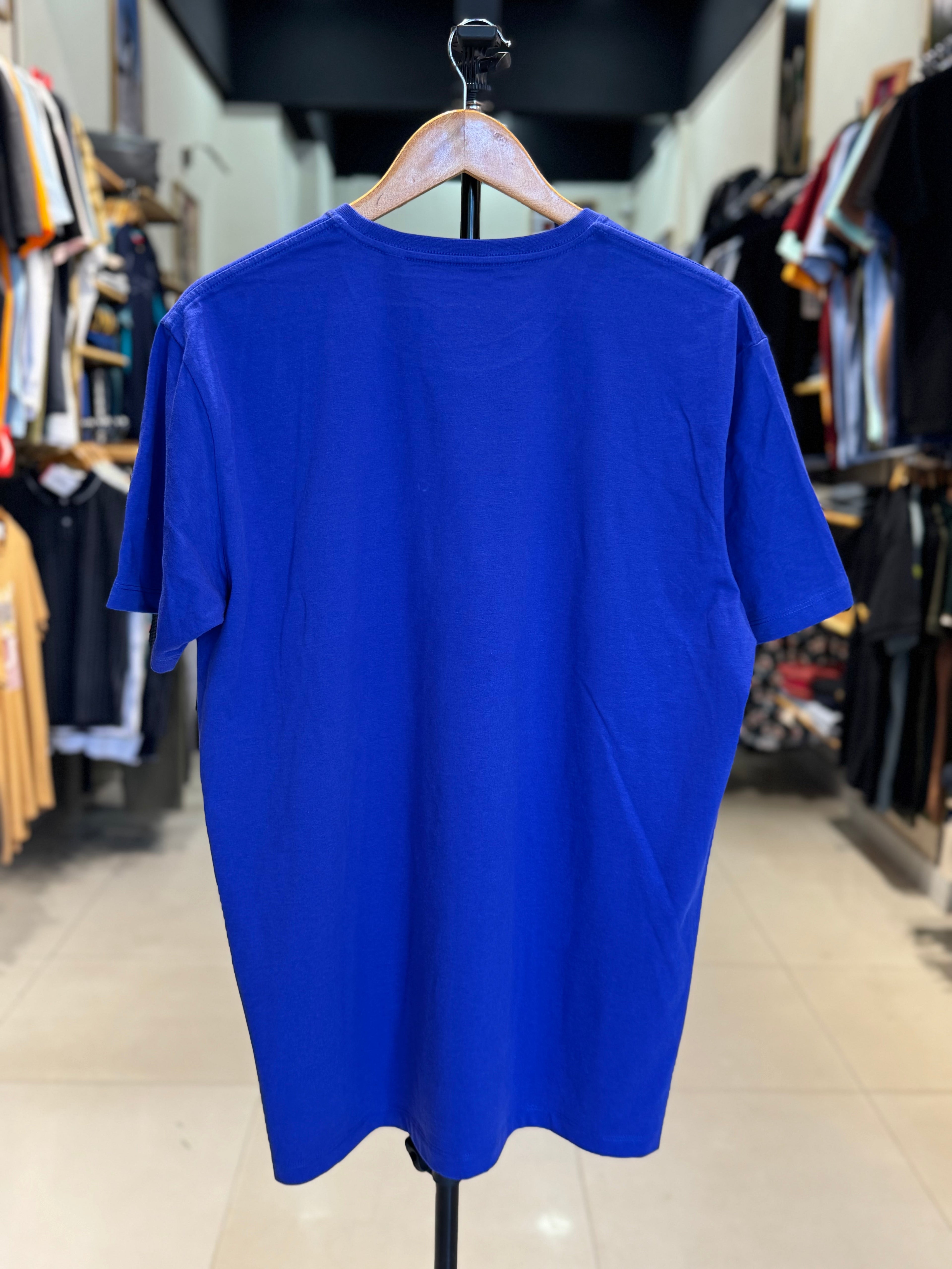 ESPRIT MEN JERSEY T-SHIRT WITH FRONT PRINT | BLUE