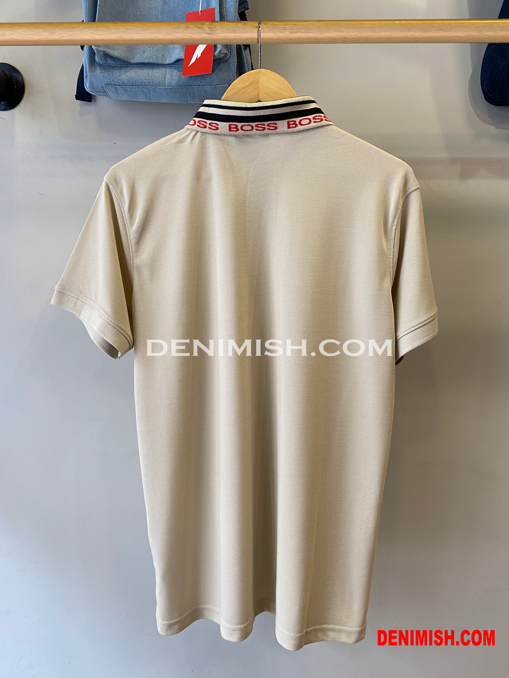 HUGO BOSS POLO WITH LOGO | BEIGE