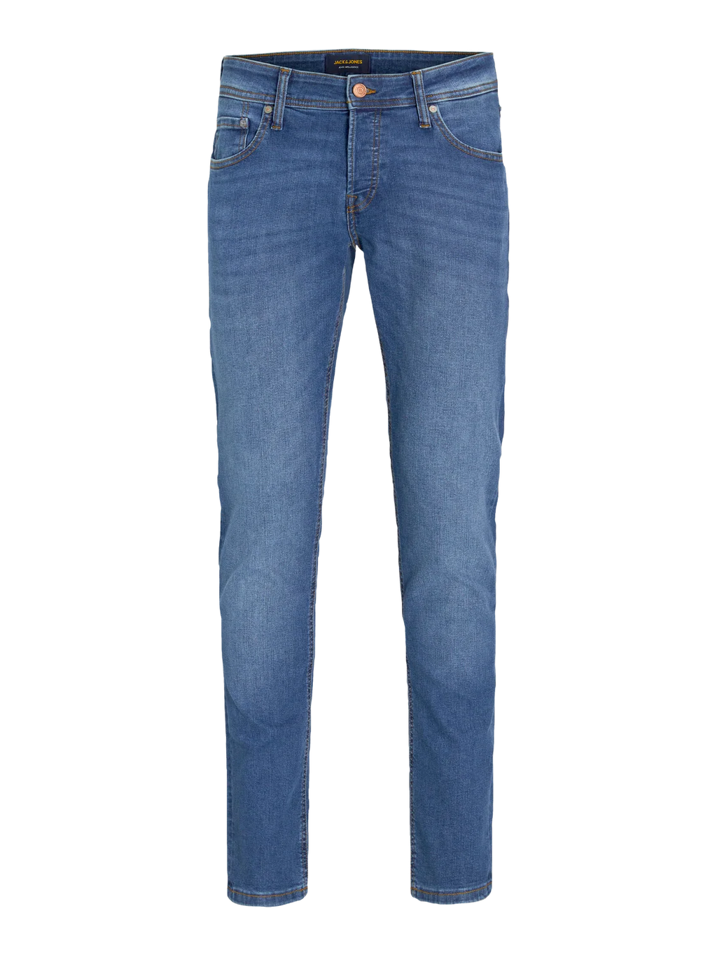 JACK & JONES. JJIGLENN JJORIGINAL SLIM FIT JEANS | BLUE