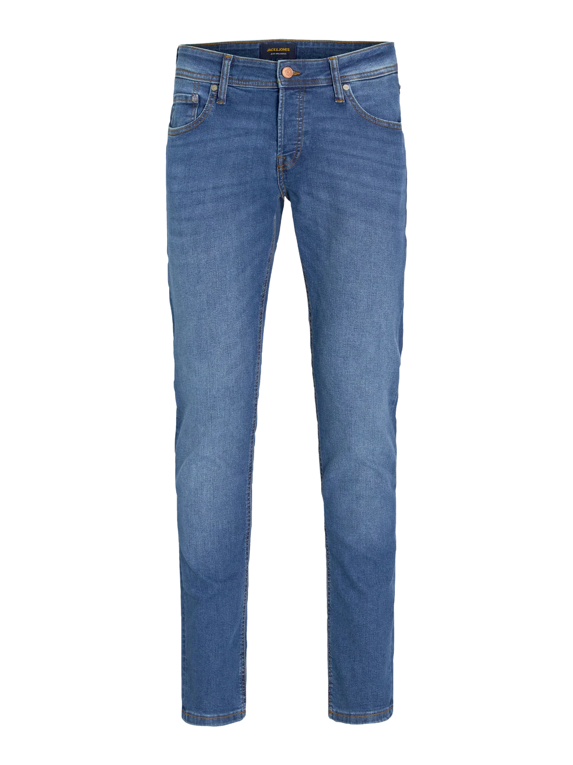 JACK & JONES. JJIGLENN JJORIGINAL SLIM FIT JEANS | BLUE