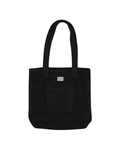 UPCYCLING PREMIUM WOOL TOTE BAG | CHARCOAL BLACK