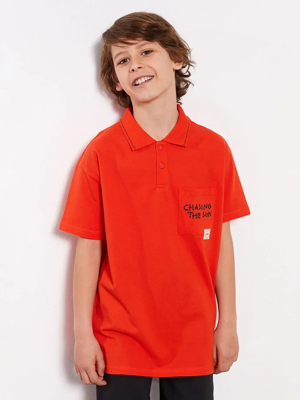 LC WAIKIKI BOYS POLO SHIRT PRINTED KIDS | ORANGE
