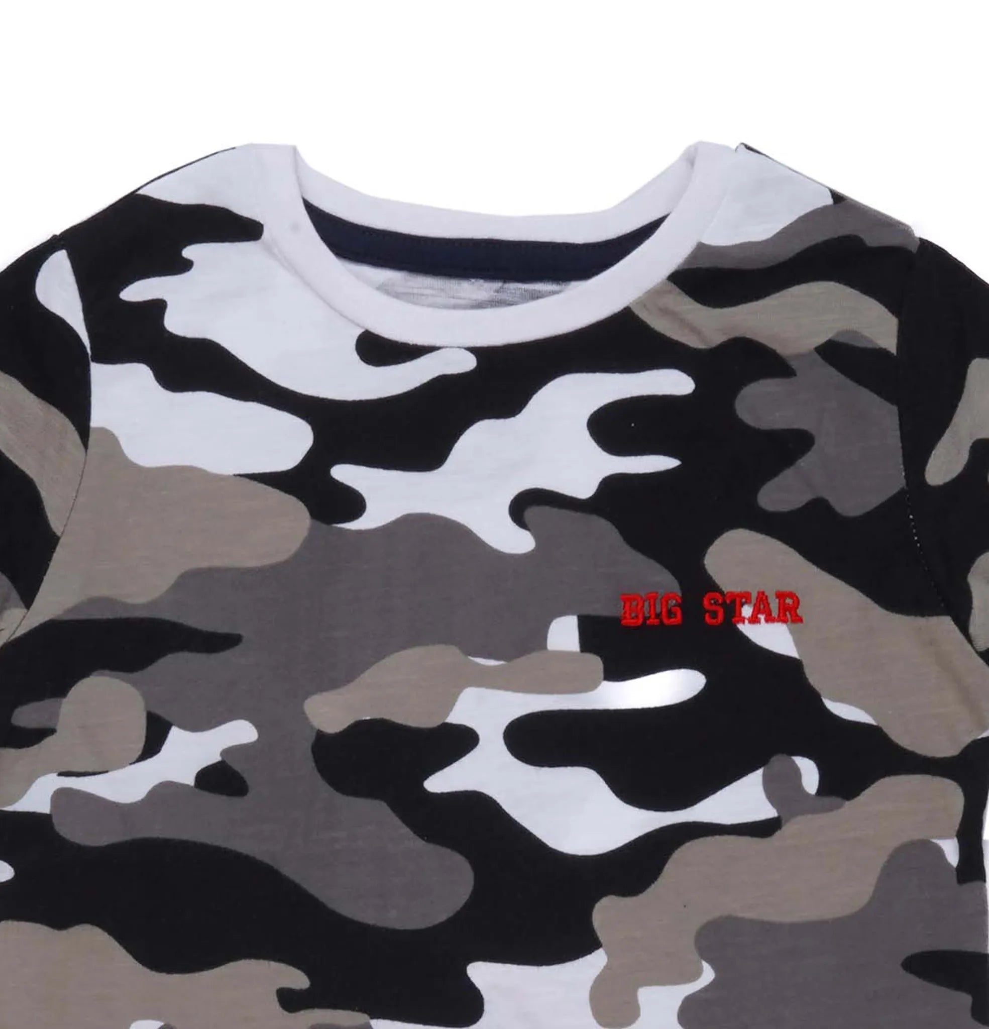 BIG STAR camouflage round neck T-shirt – trendy, stylish, and comfy.