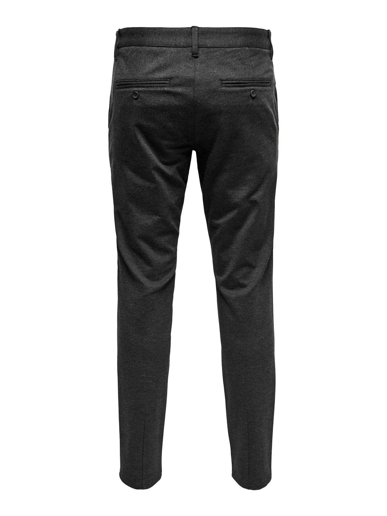 ONLY & SONS SLIM TAPERED FIT PANT | DARK GREY / GREY