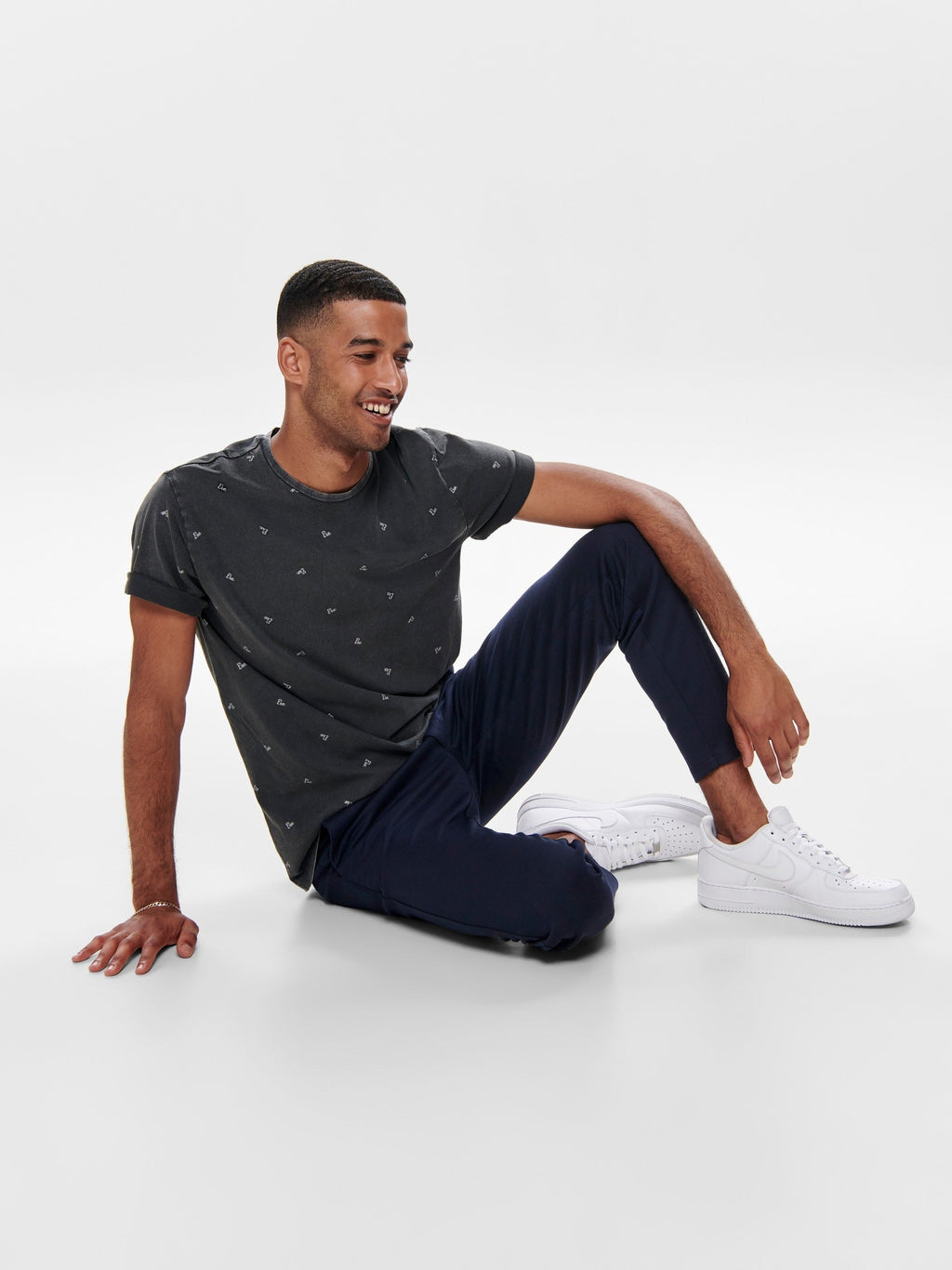 ONLY & SONS ONSMARK SLIM FIT CHINO TROUSER | NAVY
