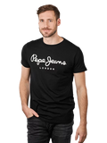 PEPE JEANS LONDON OLDWIVE REGULAR FIT T-SHIRT | BLACK
