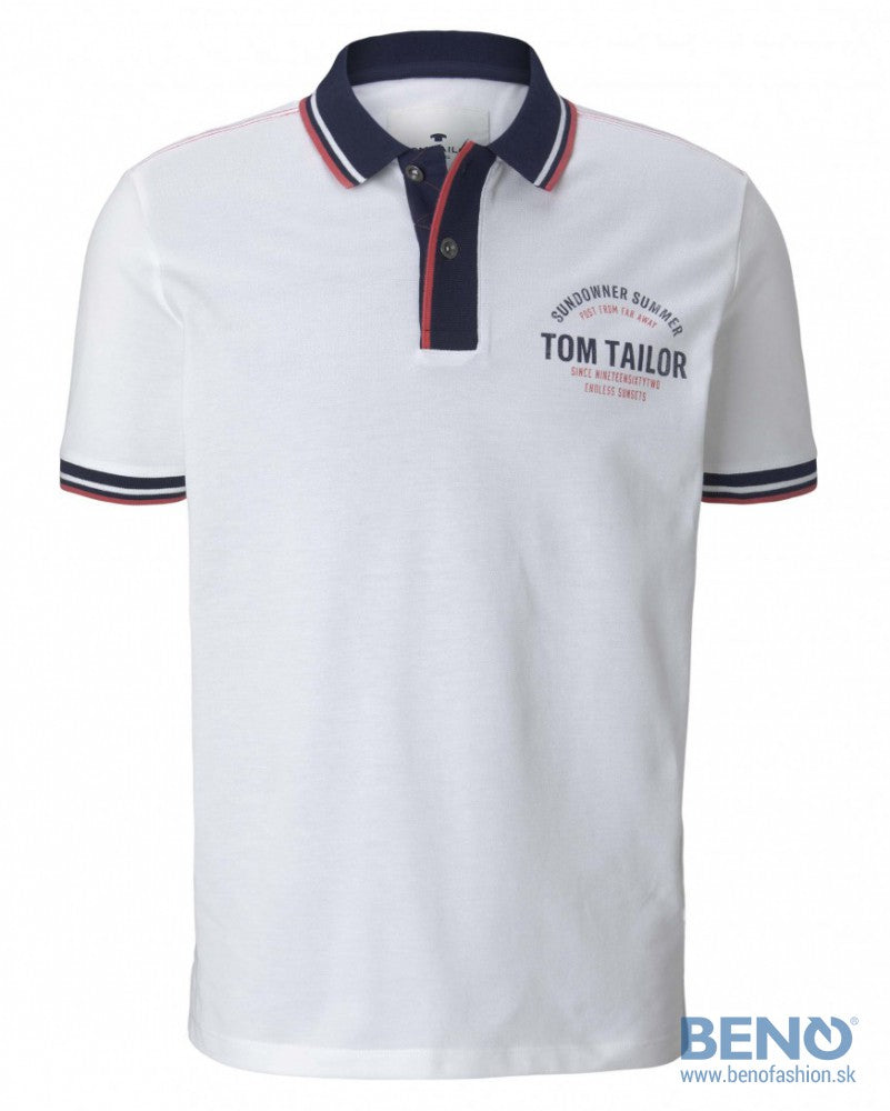 TOM TAILOR MEN'S POLO SHIRT | WHITE