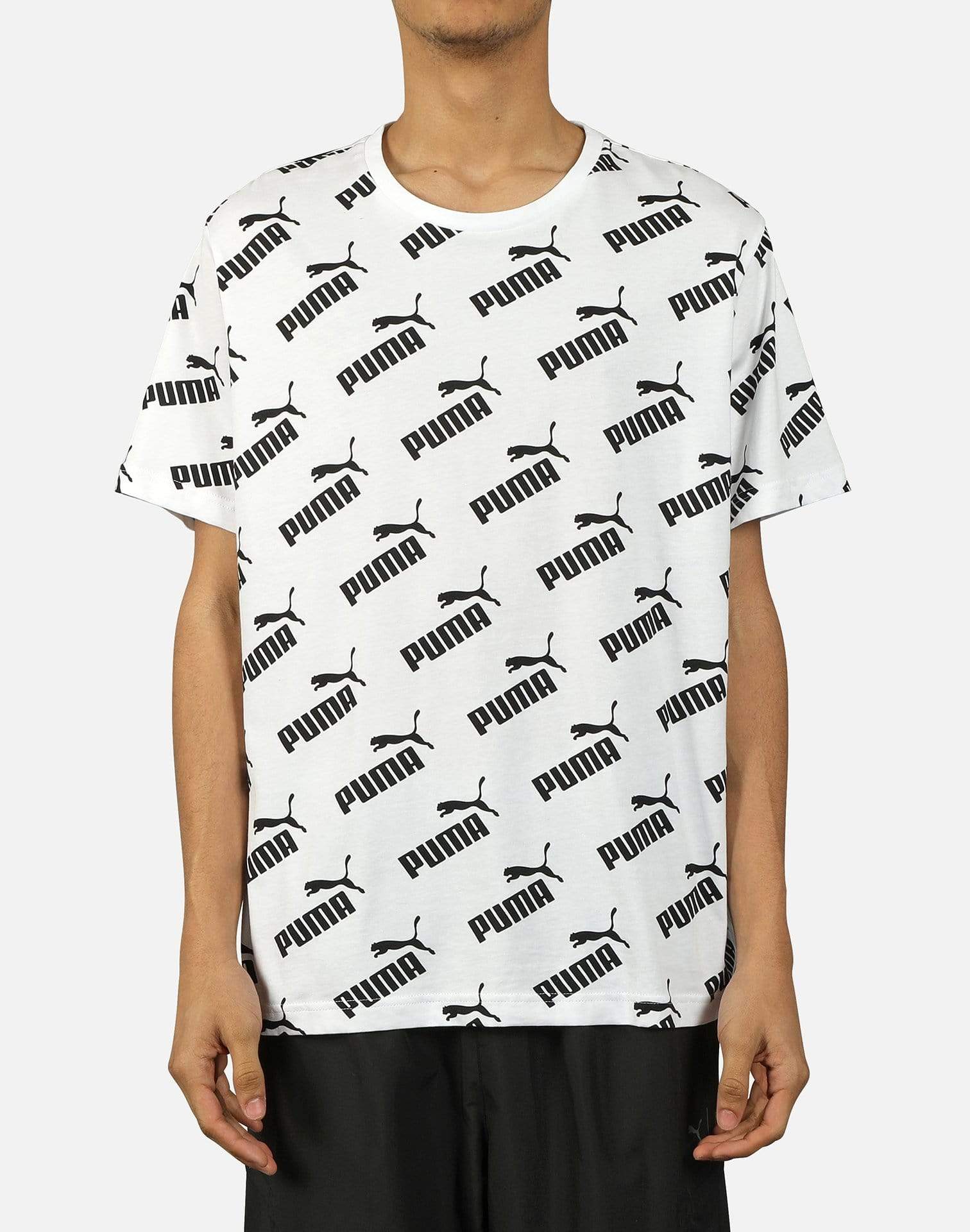 PUMA LOGO MEN SLIM FIT T-SHIRT | WHITE (SALE)