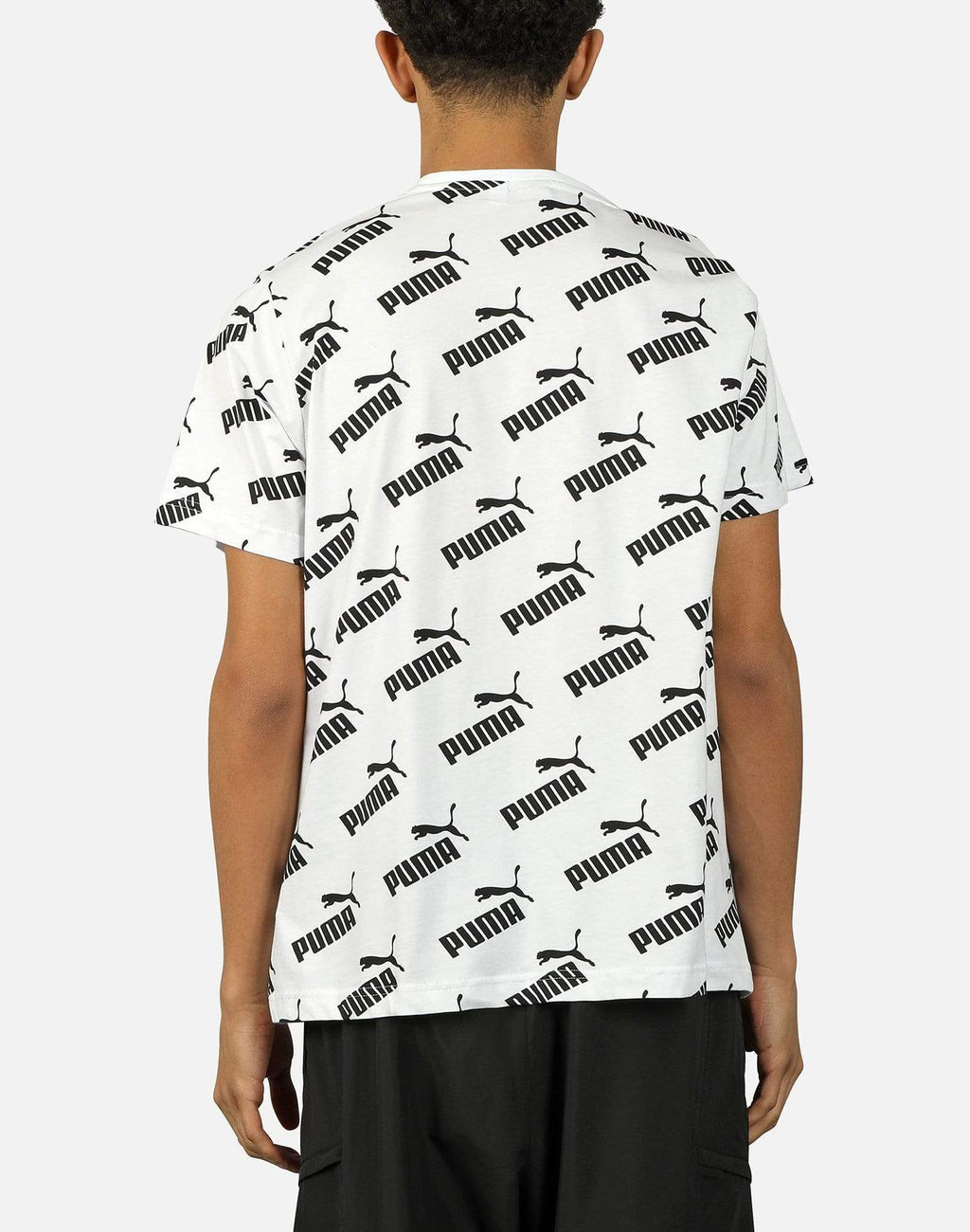 PUMA LOGO MEN SLIM FIT T-SHIRT | WHITE (SALE)