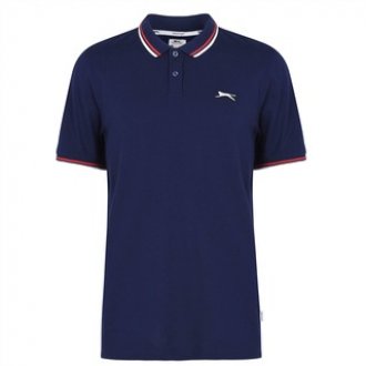 SLAZENGER - MEN'S POLO TIPPED SHIRT | DARK BLUE