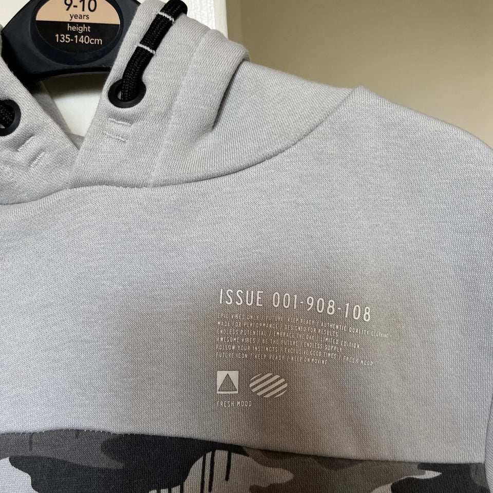 BOYS GEORGR HOODIE | GREY WHITE CAMO