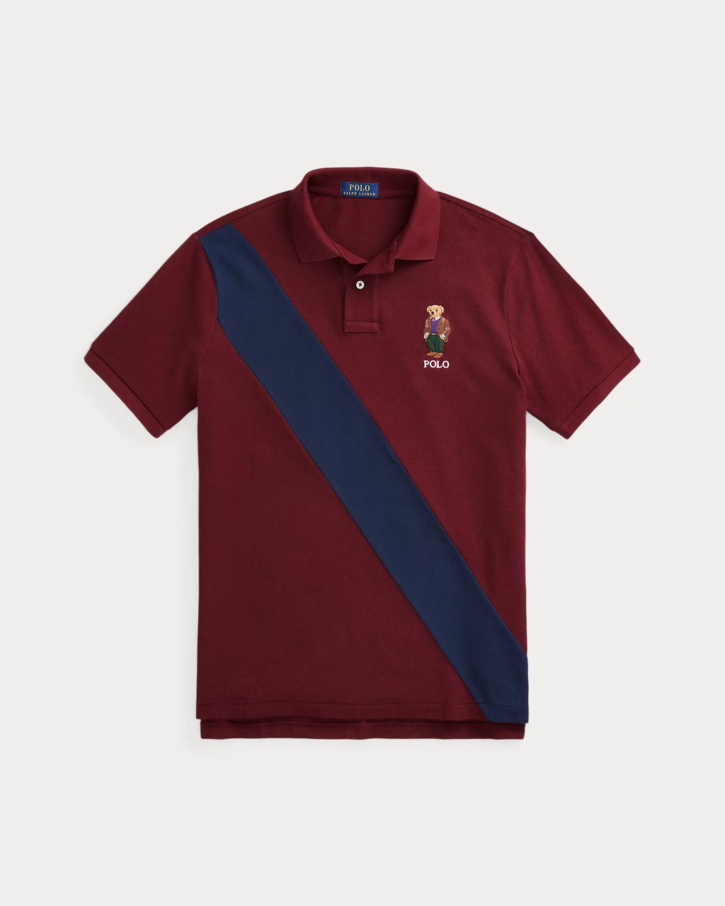 RALPH LAUREN - CUSTOM FIT POLO BEAR POLO SHIRT | MAROON