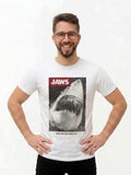 JAWS MEN’S PRINTED LOGO T-SHIRT | WHITE (SALE)
