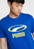 PUMA LOGO MEN REGULAR FIT T-SHIRT | BLUE