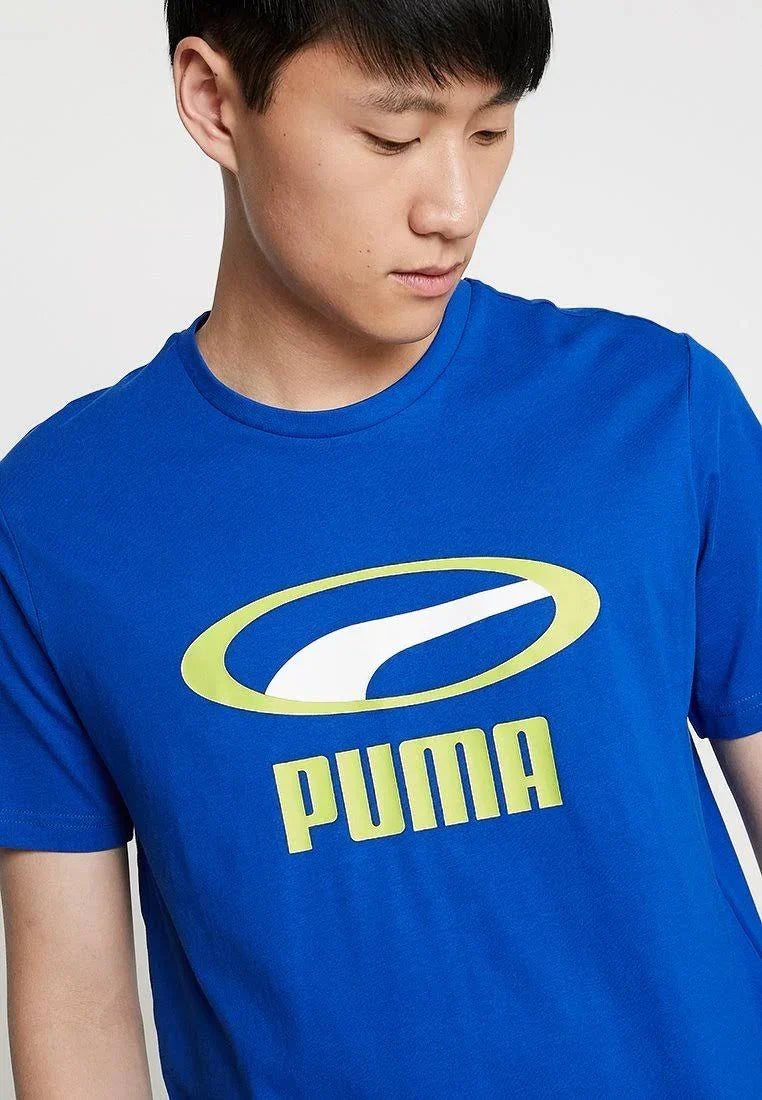 PUMA LOGO MEN REGULAR FIT T-SHIRT | BLUE