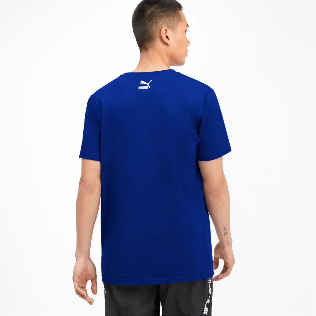 PUMA LOGO MEN REGULAR FIT T-SHIRT | BLUE