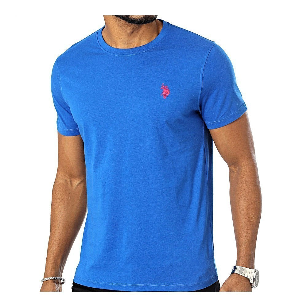U.S POLO ASSN. MULTI-STRIP RIBBED T-SHIRT | BLUE