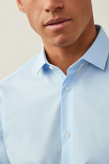 NEXT-EASY CARE SHIRT-MEN-SLIM FIT | LIGHT BLUE