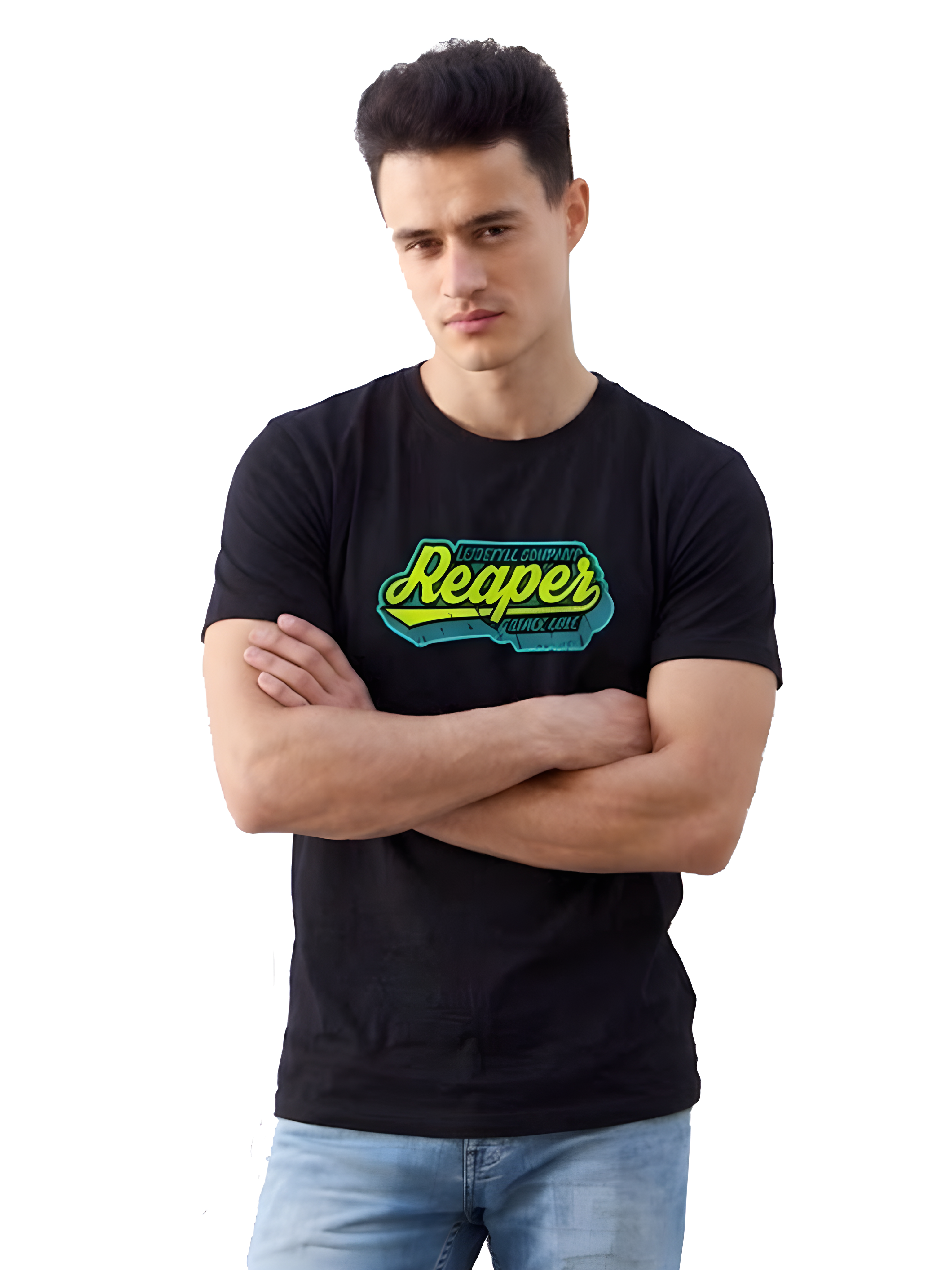 REAPER T-SHIRT SIGNATURE REAPER LOGO | BLACK