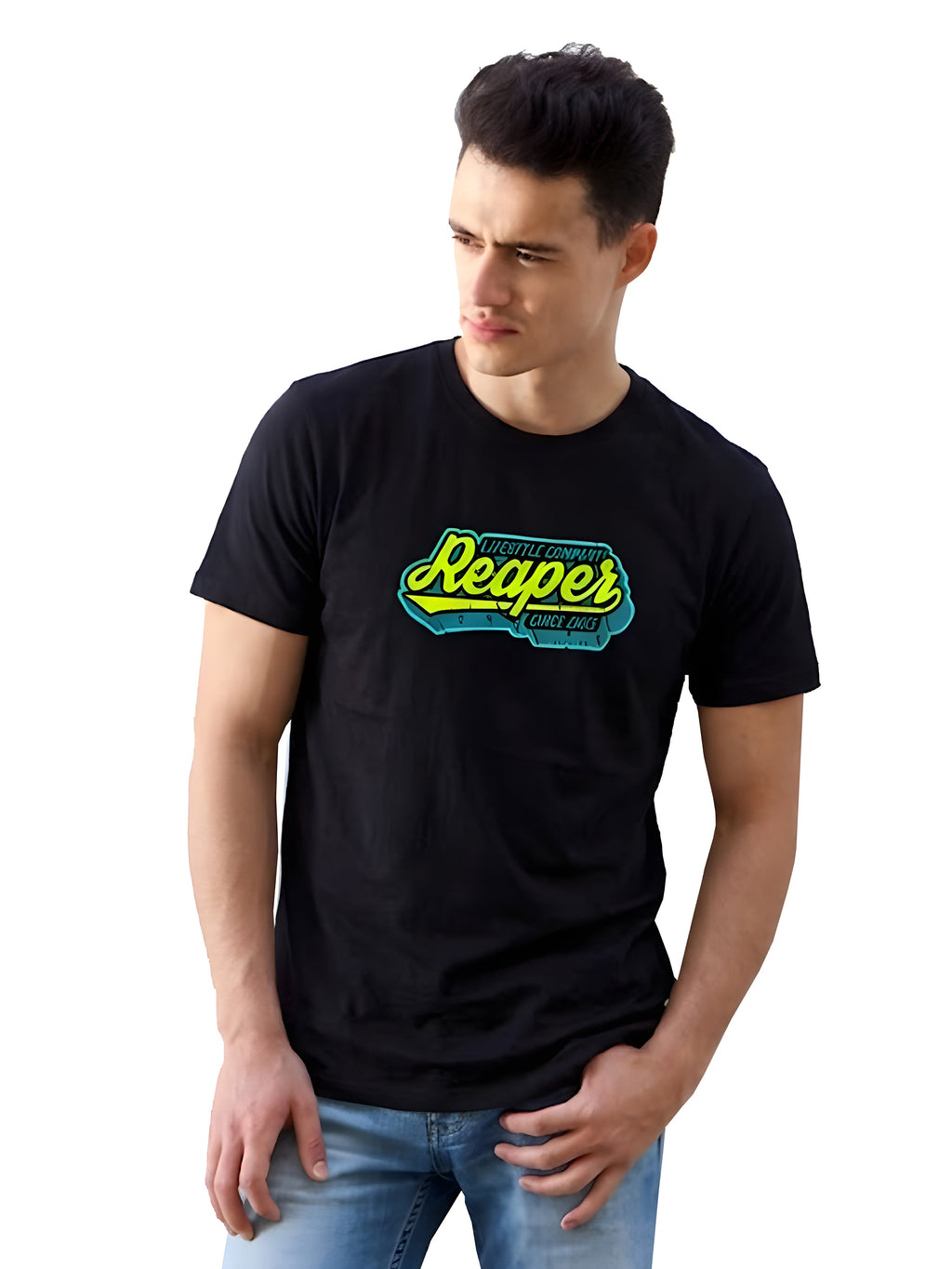 REAPER T-SHIRT SIGNATURE REAPER LOGO | BLACK