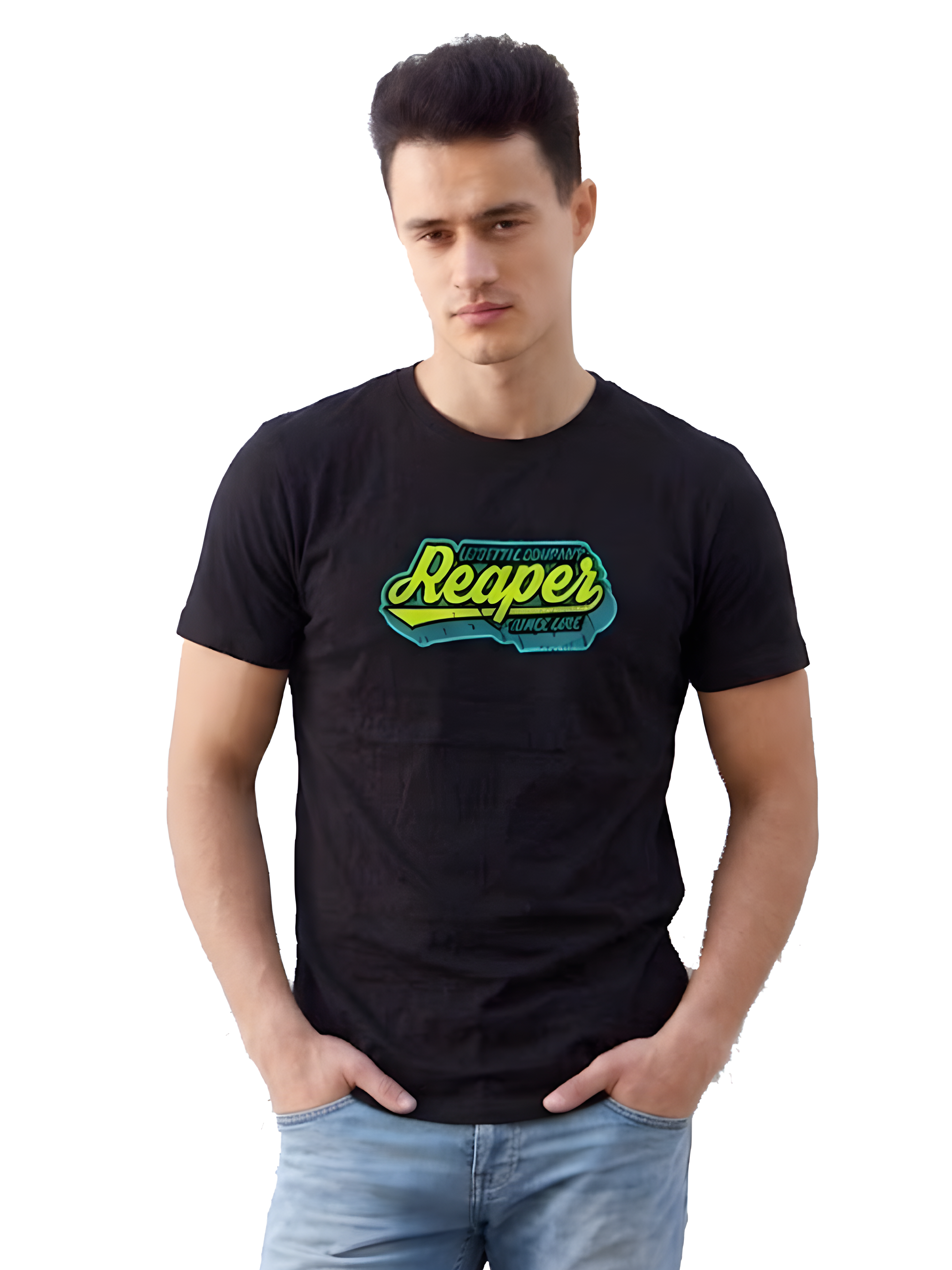 REAPER T-SHIRT SIGNATURE REAPER LOGO | BLACK