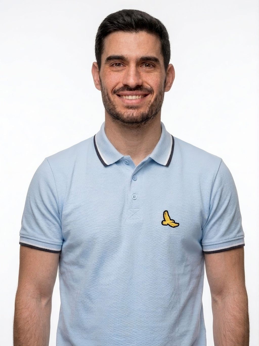 KENSINGTON PREMIUM SHIRT EMBROIDERY LOGO FOR MEN | SKY BLUE