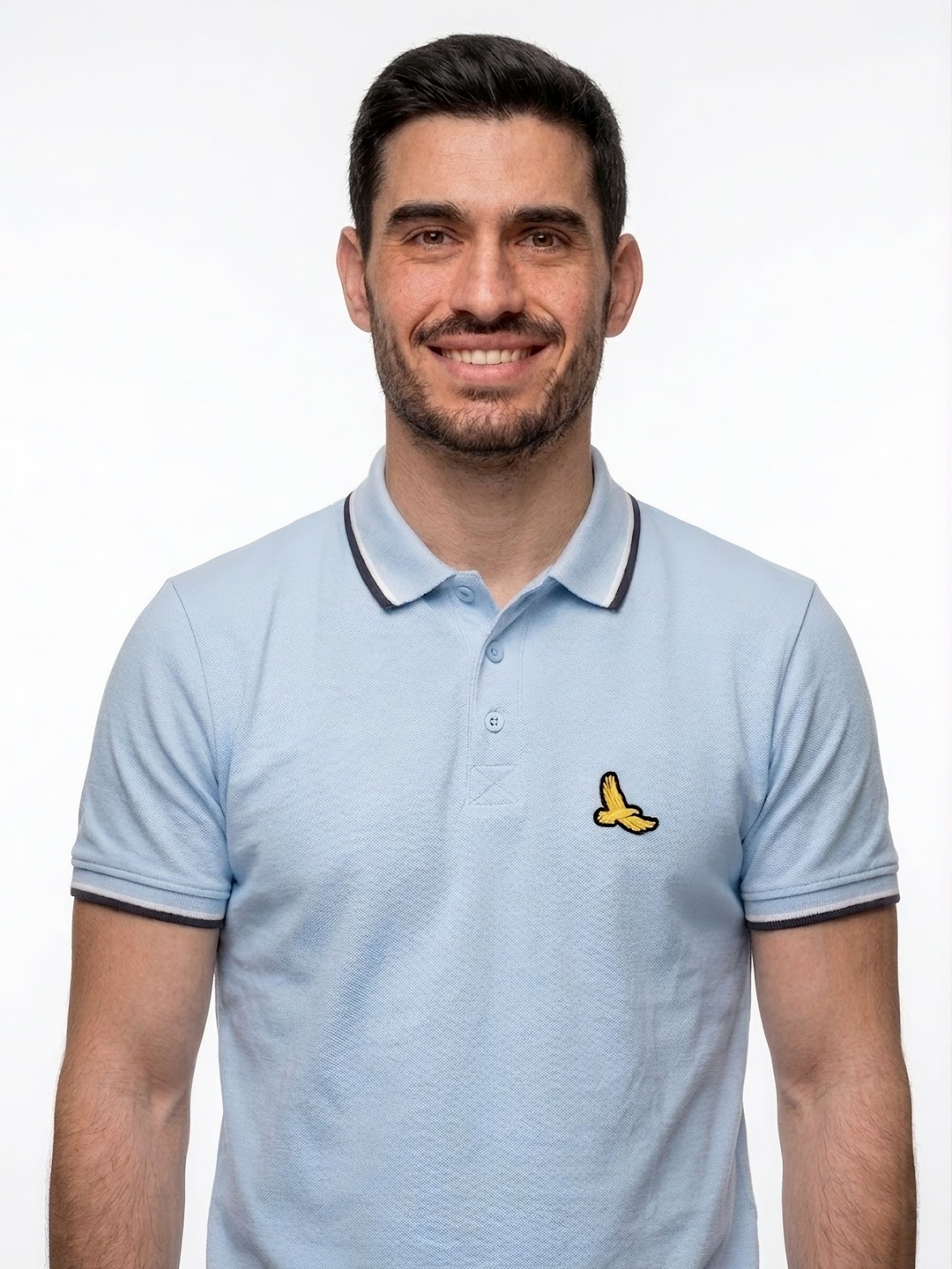 KENSINGTON PREMIUM SHIRT EMBROIDERY LOGO FOR MEN | SKY BLUE