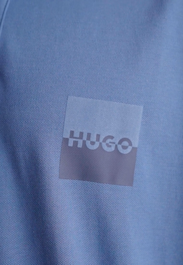 HUGO BOSS DUSPLITY POLO SHIRT | MEDIUM BLUE